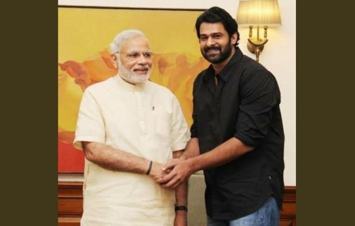 Prabhas with Narendra Modi Prabhas with Narendra Modi