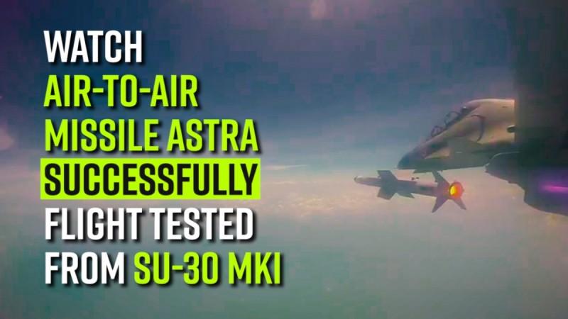 Watch | Air-to-Air missile Astra successfully flight tested from Su-30 MKI