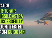 Watch | Air-to-Air missile Astra successfully flight tested from Su-30 MKI