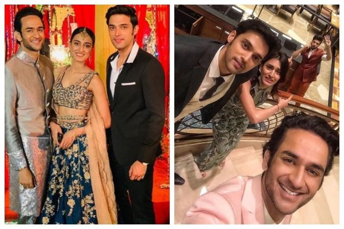 Parth Samthaan, Erica Fernandes and Vikas Gupta Parth Samthaan, Erica Fernandes and Vikas Gupta