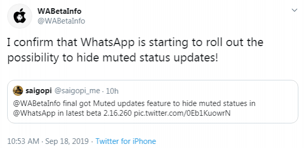 WhatsApp Status update WhatsApp Status update