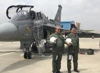Rajnath Singh flies IAF Light Combat Aircraft Tejas