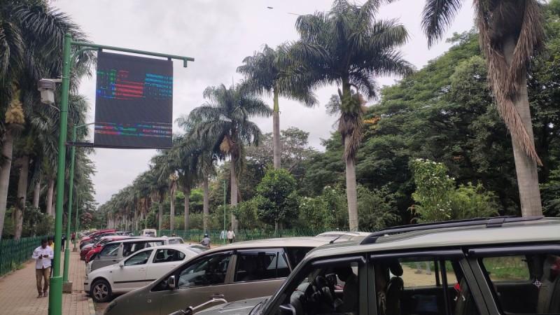 LED display inside Cubbon Park LED display inside Cubbon Park