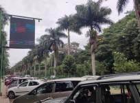 LED display inside Cubbon Park