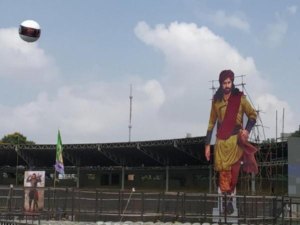 Stage set for Sye Raa pre-release event Stage set for Sye Raa pre-release event