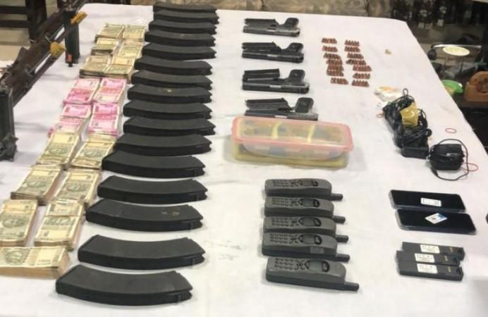 Director General of Police Dinkar Gupta said that the weapons were suspected to have been delivered recently from across the Indo-Pakistan border. Arms Punjab