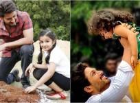 Mahesh Babu and Allu Arjun with their daughters Sitara and Arha