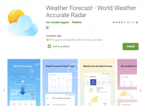 Weather Forecast app alert