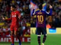 Lionel Messi and Virgil Van Dijk