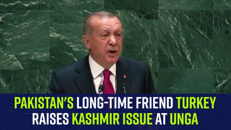 Pakistan's long-time friend Turkey raises Kashmir issue at UNGA