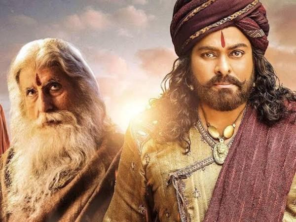 Amitabh Bachchan and Chiranjeevi in Sye Raa Amitabh Bachchan and Chiranjeevi in Sye Raa
