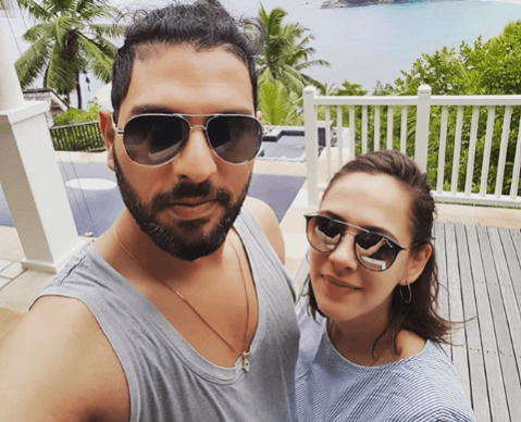 Yuvraj Singh and Hazel Keech Yuvraj Singh and Hazel Keech