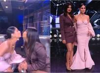 Kareena Kapoor kissing Priyanka Chopra at Dance India Dance finale