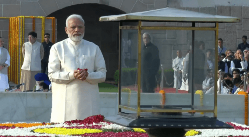 PM Modi pays tribute to Mahatma Gandhi on his 150th birth anniversary. Narendra Modi oped nyt