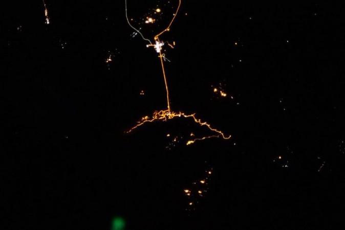 shares pic abu dhabi from space
