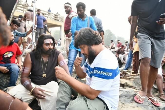 Vijay Sethupathi on the sets of Sye Raa Narasimha Reddy. Vijay Sethupathi in Sye Raa Narasimha Reddy
