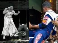 Akshay Kumar helps a performer who falls unconscious