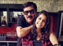 Kalyani with her father Priyadarshan