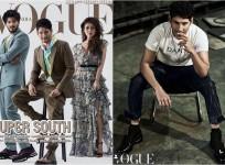 Mahesh Babu with Nayanthara and Dulquer Salman on Vogue India cover page