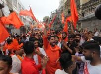 Vishwa Hindu Parishad activists. (Photo: IANS)