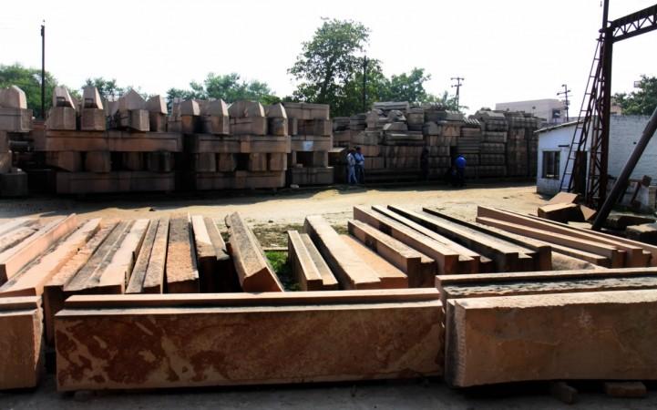 Construction material meant for building the proposed Ram temple in Ayodhya. (File Photo: IANS) Construction material meant for building the proposed Ram temple in Ayodhya. (File Photo: IANS)