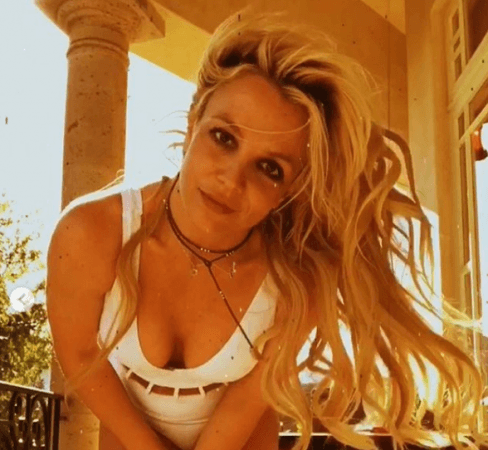 Britney Spears goes crazy doing Yoga poses in skimpy swimwear