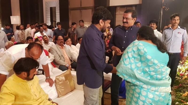 Nandamuri Balakrishna and Chiranjeevi at Sye Raa Narasimha Reddy success party Nandamuri Balakrishna and Chiranjeevi at Sye Raa Narasimha Reddy success party