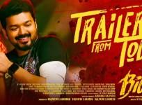 A poster of Vijay from Bigil