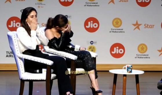 Alia Bhatt and Kareena Kapoor Khan at the event. Alia Bhatt and Kareena Kapoor Khan at the event