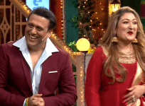 Govinda and his wife Sunita Ahuja on Kapil Sharma Show