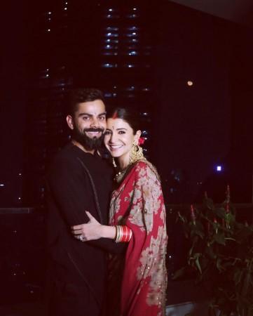 Virat with wife Anushka on Karwa Chauth Virat Kohli Karwa Chauth