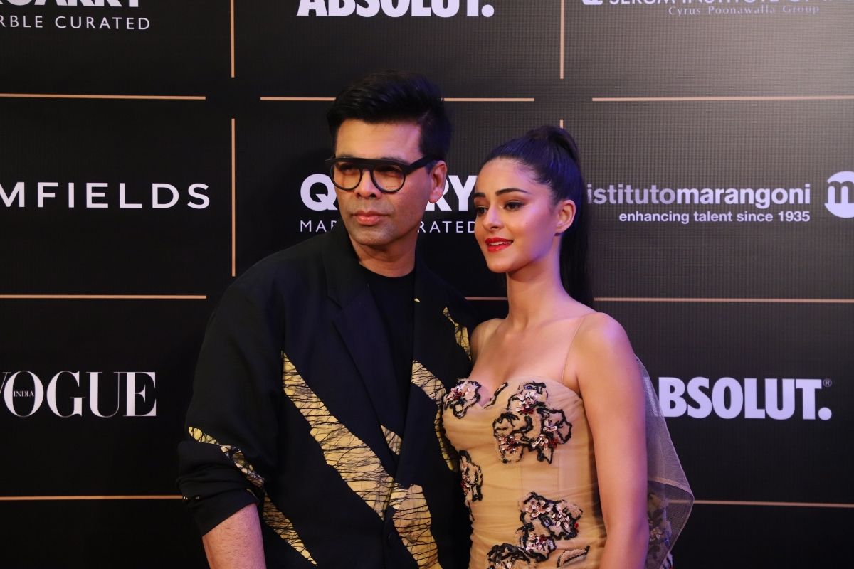 Ananya Panday and Karan Johar Ananya Panday and Karan Johar