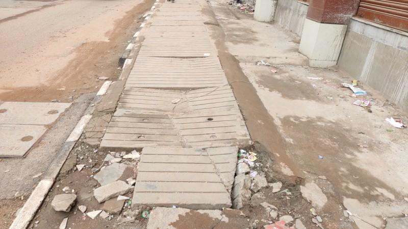 Bengaluru footpaths in dilapidated state Bengaluru footpaths in dilapidated state