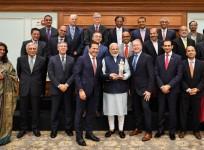 Modi meets US india strategic partnership forum members