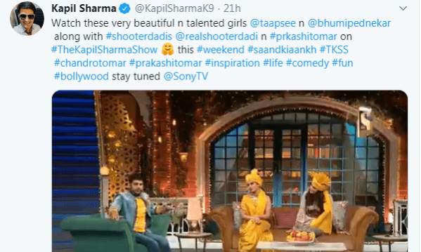 Image: @kapilsharma/Twitter Kapil Sharma Tweet