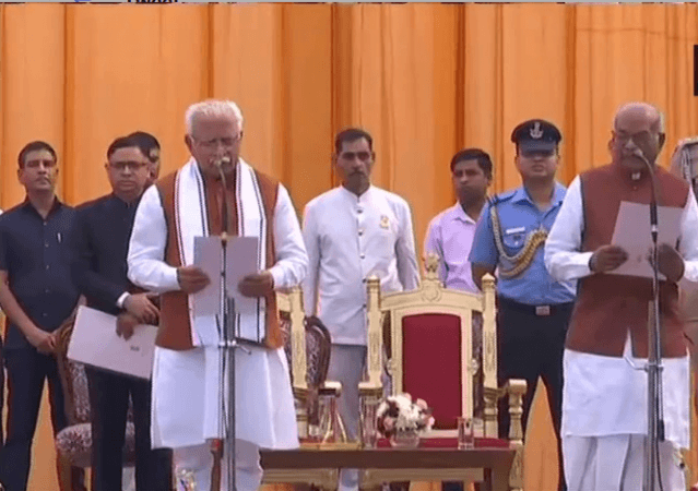 Image: @ANI/Twitter ML Khattar