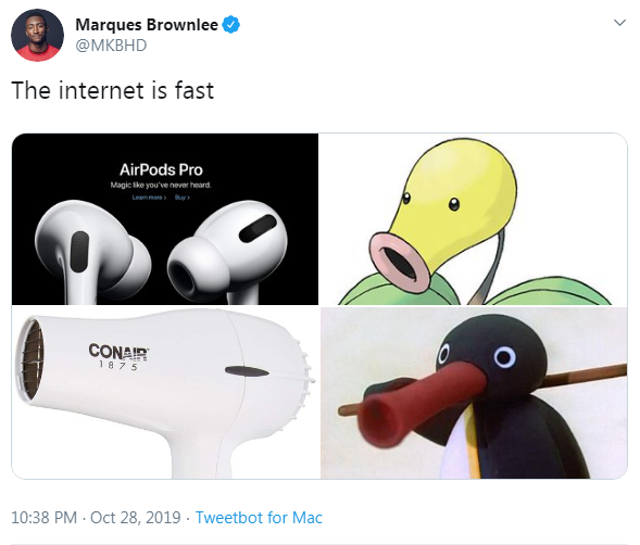Apple AirPods Pro inspire memes