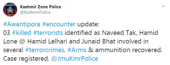 Image: Twitter J&K Police Tweet