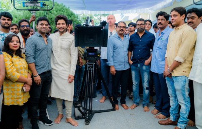 Celebs at Allu Arjun and Sukumar's next movie launch Celebs at Allu Arjun and Sukumar's next movie launch