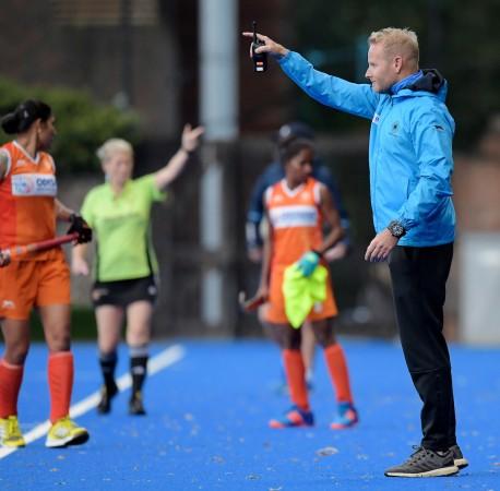 Sjoerd Marijne guiding his team Sjoerd Marijne