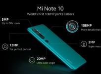 Mi Note 10 camera setup