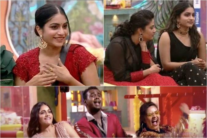 Punarnavi Bhupalam with Rahul Sipligunj and Sreemukhi in Bigg Boss Telugu 3 house Punarnavi Bhupalam with Rahul Sipligunj and Sreemukhi in Bigg Boss Telugu 3 house