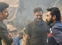 Mahesh Babu with Karthi on the Maharshi set