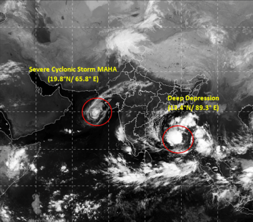 The weather department today morning said Cyclone Maha has been moving eastwards with a speed of 10 kmph from past six hours. maha cyclone