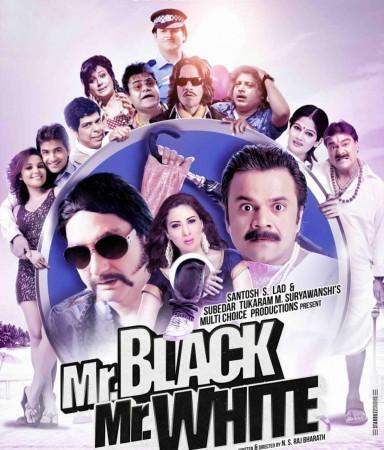 Mr Black Mr White poster Rajpal Yadav, Mr Black Mr White
