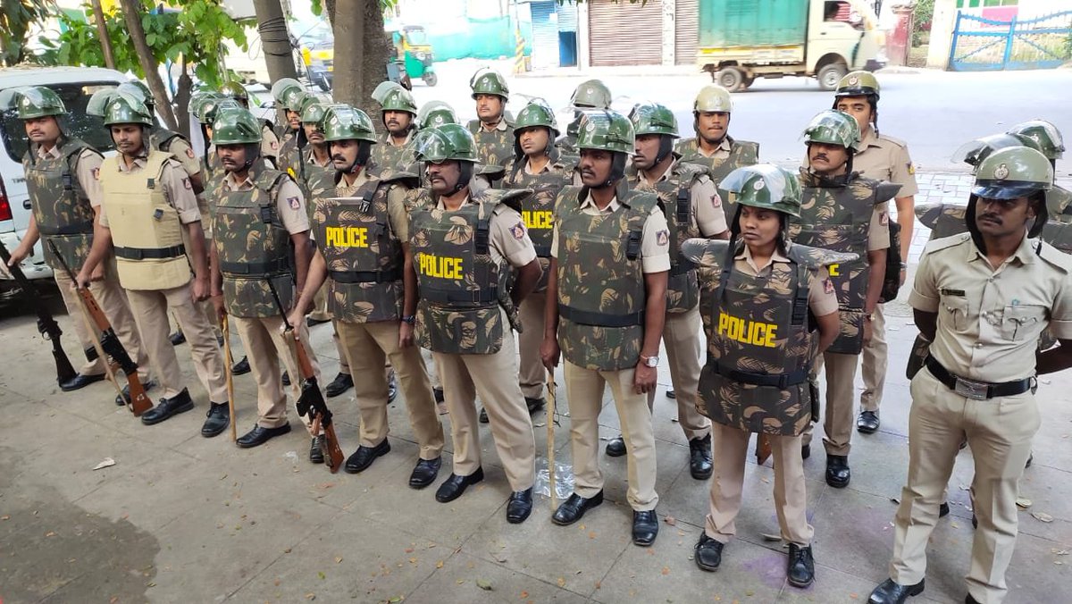 Bengaluru Police maintains law and order post Ayodhya verdict Bengaluru Police maintains law and order post Ayodhya verdict