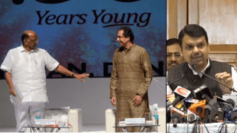 The BJP emerged as the single largest party as it won 105 seats, and along with Shiv Sena was in a comfortable position to form the government. However, Shiv Sena with 56 members refused to join the BJP in forming a government, insisting on rotation of Chief Ministership. shiv sena bjp ncp