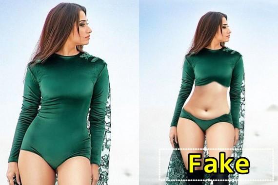 Sta op Onderling verbinden graan Fact check: Is the picture of bikini-clad Tamannaah showing off her flat  tummy is real or fake? - IBTimes India