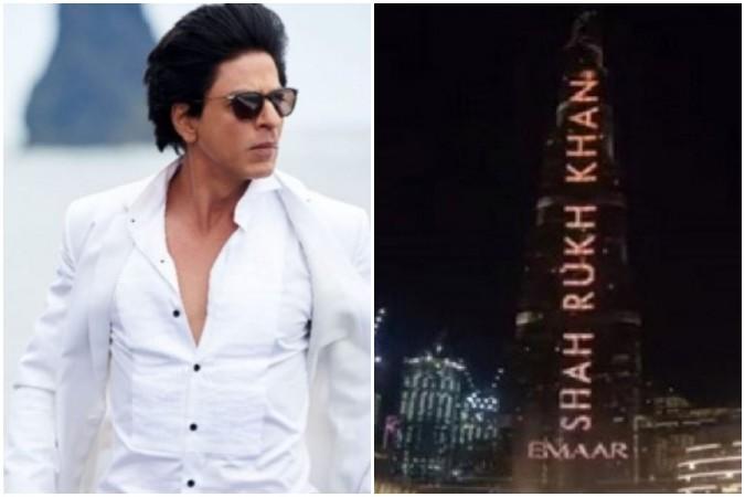 Shah Rukh Khan's name on Burj Khalifa on his birthday ...