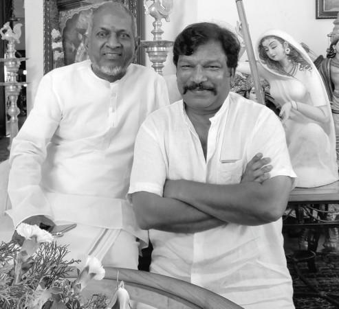 Illayaraja and Krishnavamsi. Rangamarthanda